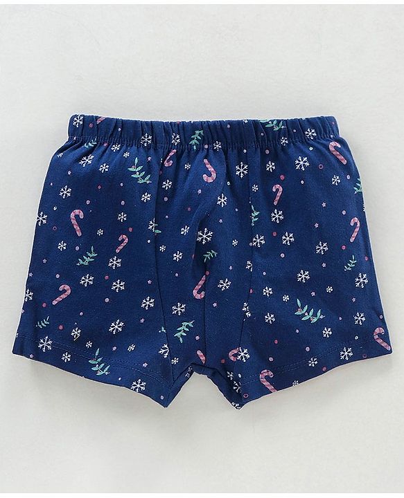 Babyhug 100% Cotton Printed Briefs Pack of 3 - Blue Yellow