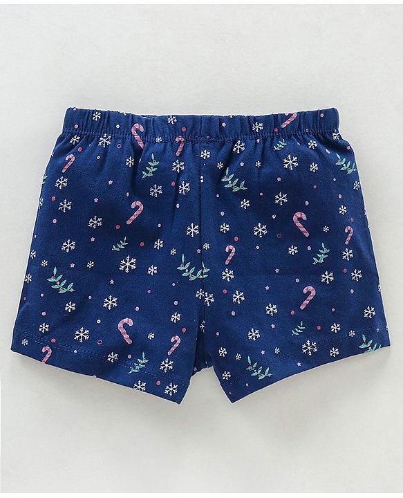 Babyhug 100% Cotton Printed Briefs Pack of 3 - Blue Yellow