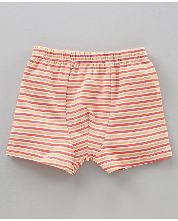 Babyhug Cotton Briefs Striped & Printed Pack of 3 - Multicolour
