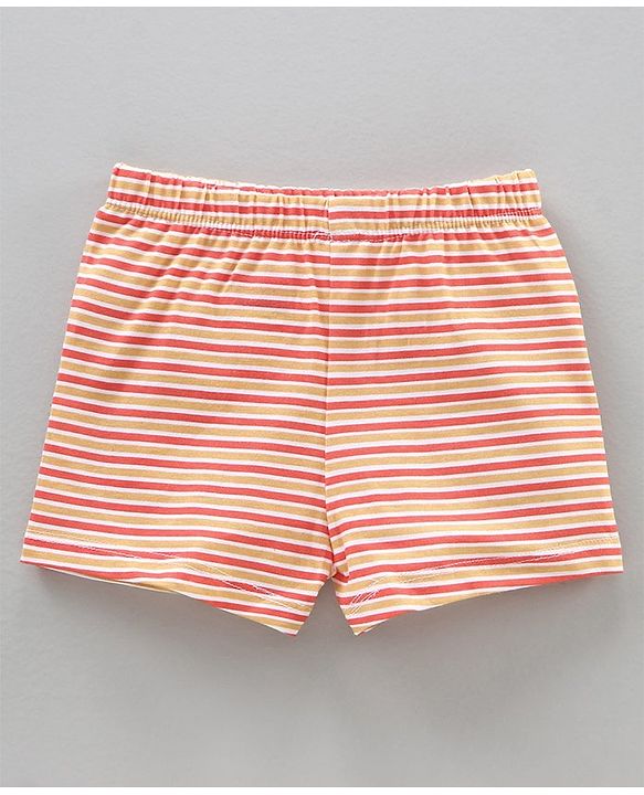 Babyhug Cotton Briefs Striped & Printed Pack of 3 - Multicolour