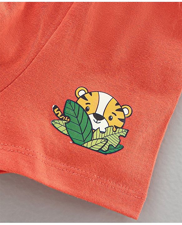 Babyhug Cotton Briefs Striped & Printed Pack of 3 - Multicolour