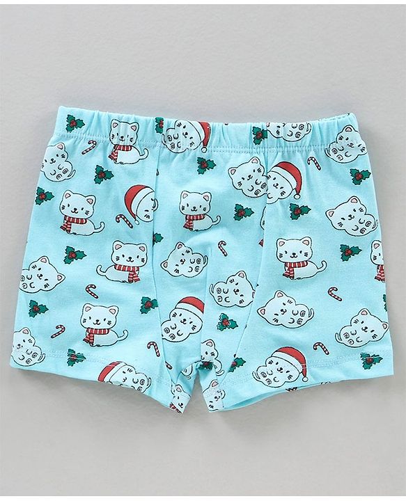 Babyhug Cotton Briefs Striped & Printed Pack of 3 - Multicolour