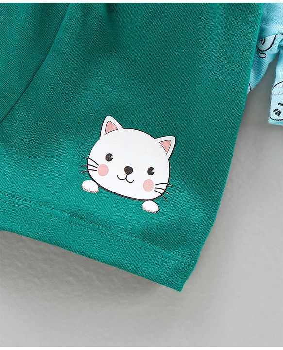 Babyhug Cotton Briefs Striped & Printed Pack of 3 - Multicolour