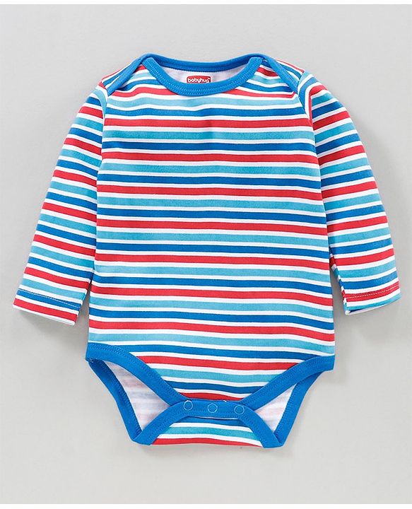Babyhug  Full Sleeves Onesies Pack of 5 - Multicolour