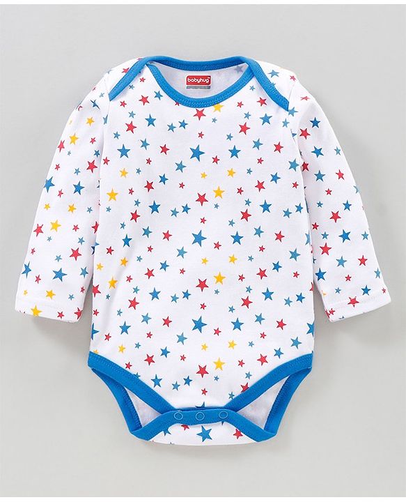 Babyhug  Full Sleeves Onesies Pack of 5 - Multicolour