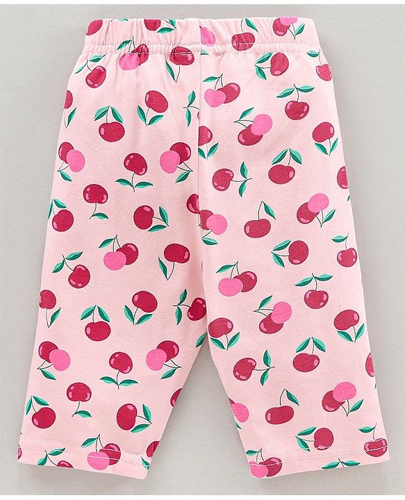 Babyhug Three Fourth Length Lycra Leggings Pack of 3 - Multicolor
