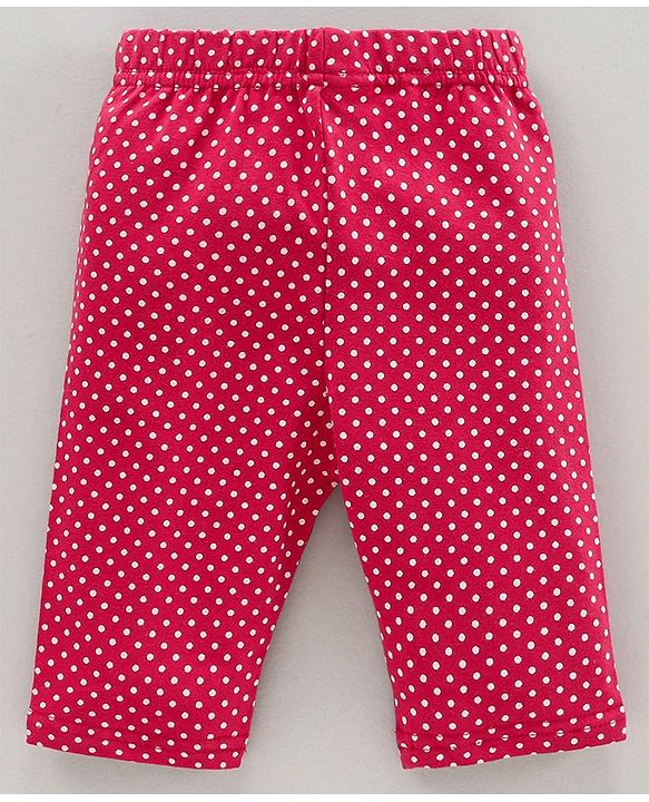 Babyhug Three Fourth Length Lycra Leggings Pack of 3 - Multicolor