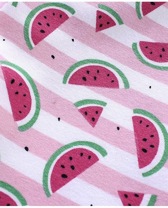 Babyhug Three Fourth Length Lycra Leggings Pack of 2 - Pink