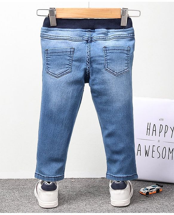 Babyhug Full Length Denim Jeans - Blue