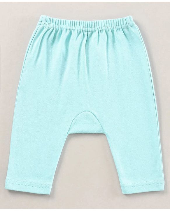 Babyhug Full Length Cotton Antimicrobial Diaper Leggings Pack of 3 - Blue Peach