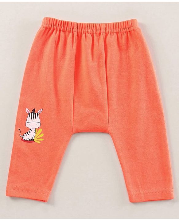 Babyhug Full Length Cotton Antimicrobial Diaper Leggings Pack of 3 - Blue Peach