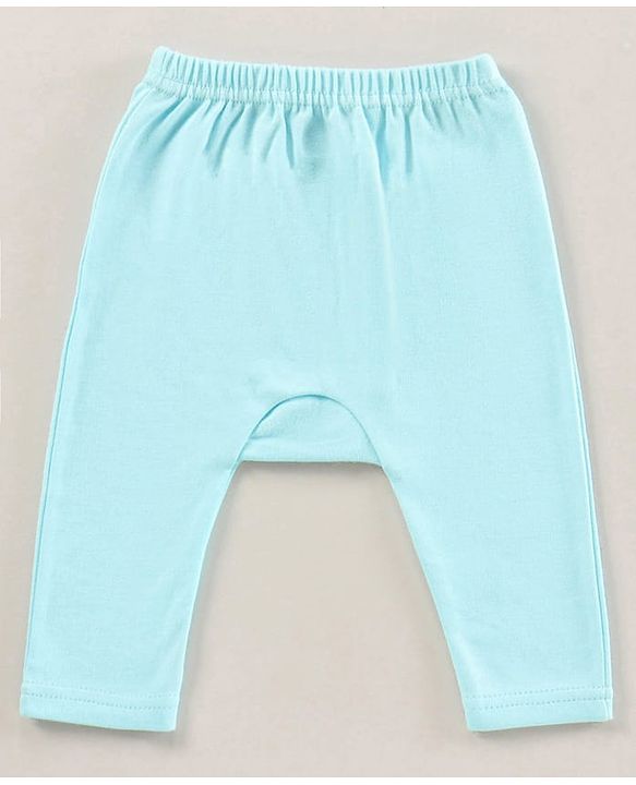 Babyhug Full Length Cotton Antimicrobial Diaper Leggings Pack of 3 - Blue Peach