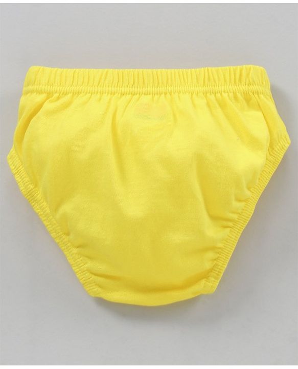 Babyhug Antibacterial Cotton Briefs Printed Pack of 3- Blue Yellow