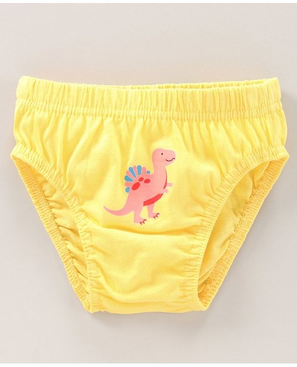 Babyhug Antibacterial Briefs Dinosaurs Print Pack of 3 - Multicolour