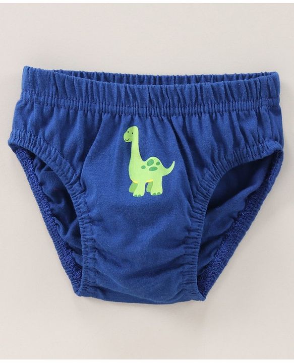 Babyhug Antibacterial Briefs Dinosaurs Print Pack of 3 - Multicolour