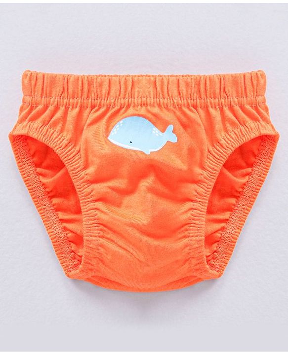 Babyhug Antibacterial Fish Print & Striped Briefs Pack Of 3 - Multicolor