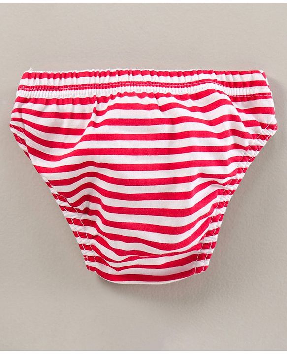 Babyhug Anti-Bacterial Briefs Vehicle Print & Striped Pack Of 3 - Multicolour
