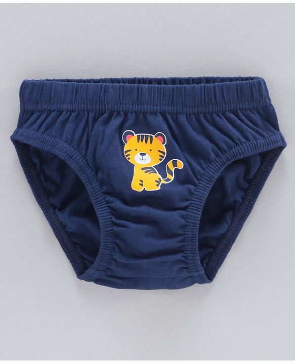 Babyhug Cotton Antibacterial Briefs Pack of 3 - Blue Yellow White