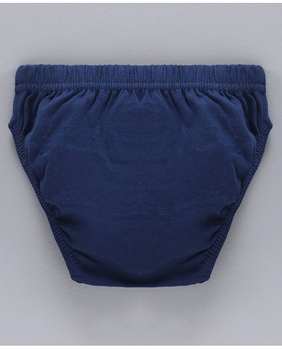 Babyhug Cotton Antibacterial Briefs Pack of 3 - Blue Yellow White