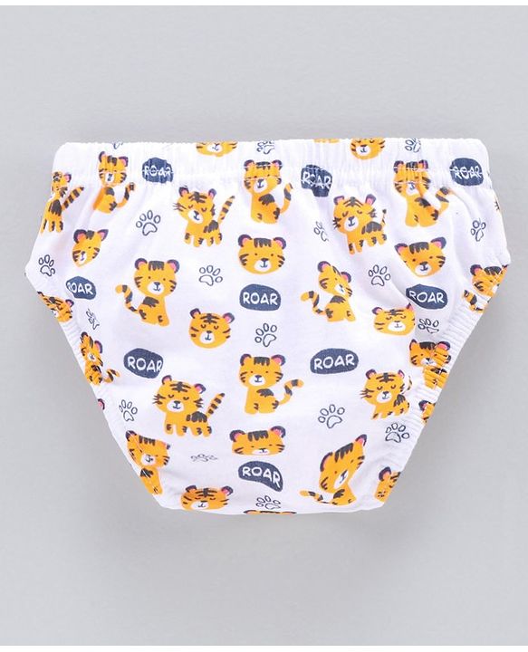Babyhug Cotton Antibacterial Briefs Pack of 3 - Blue Yellow White