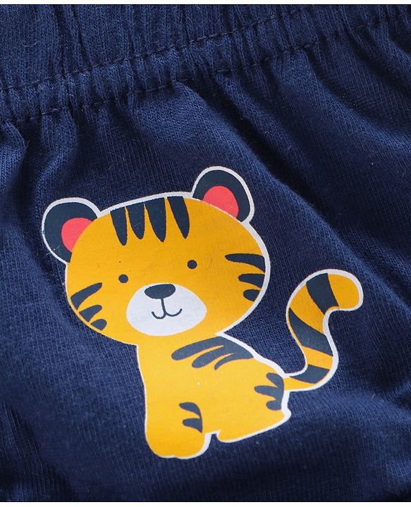 Babyhug Cotton Antibacterial Briefs Pack of 3 - Blue Yellow White