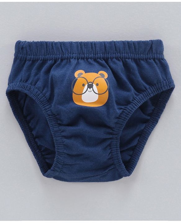 Babyhug Cotton Antibacterial Briefs Pack of 3 - Blue Green
