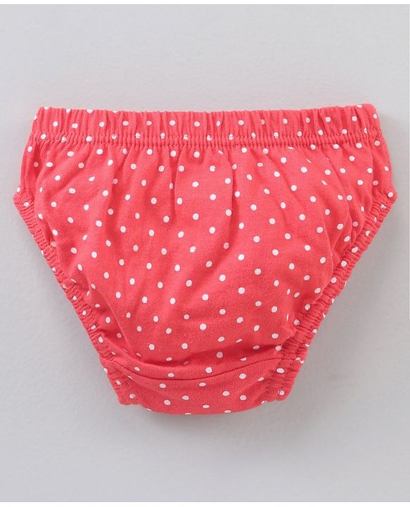 Babyhug Antibacterial Finish Cotton Panties Floral Dot And Heart Print Pack Of 3 - Blue Pink
