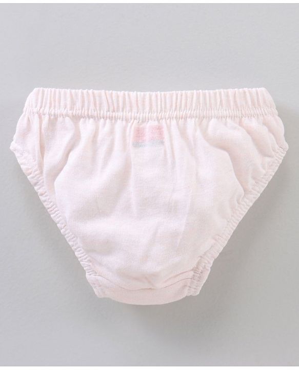 Babyhug Antibacterial Finish Cotton Panties Floral Dot And Heart Print Pack Of 3 - Blue Pink