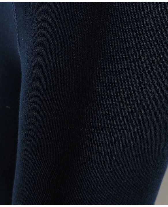 Cute Walk by Babyhug Full Length Anti-Bacterial Solid Tights - Navy Blue