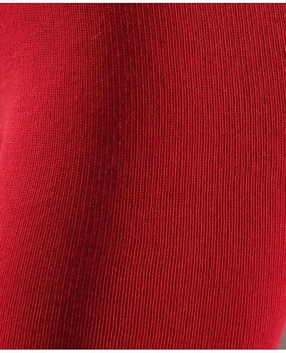 Cute Walk by Babyhug Full Length Anti-Bacterial Solid Tights - Red