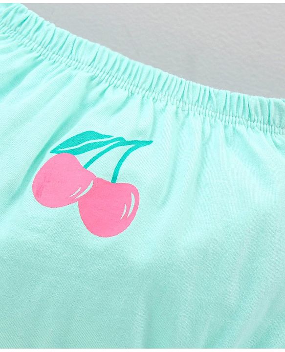 Babyhug Cotton Bloomers Set Printed Pack of 3 - Pink Blue