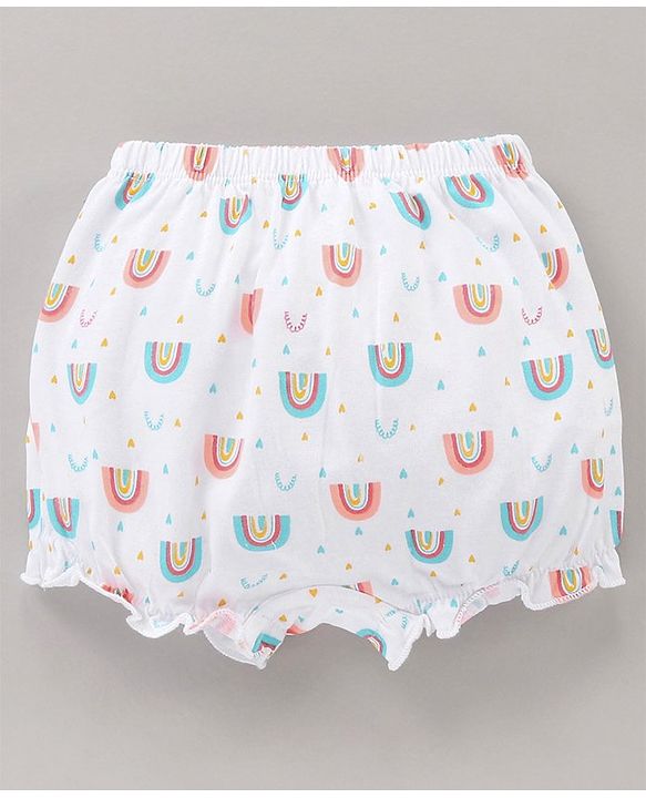 Babyhug 100% Cotton Bloomer Pack of 3 - Multicolor