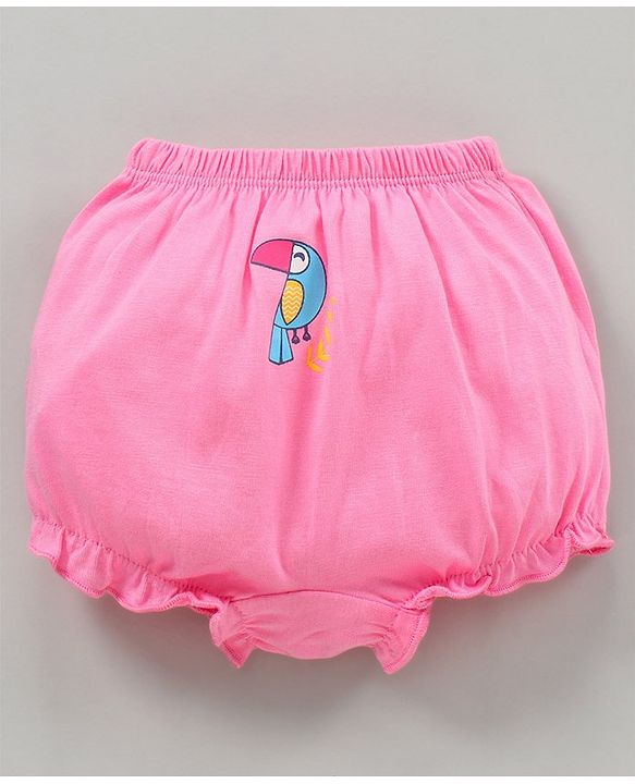 Babyhug Cotton Bloomers Printed Pack of 3- Multicolor