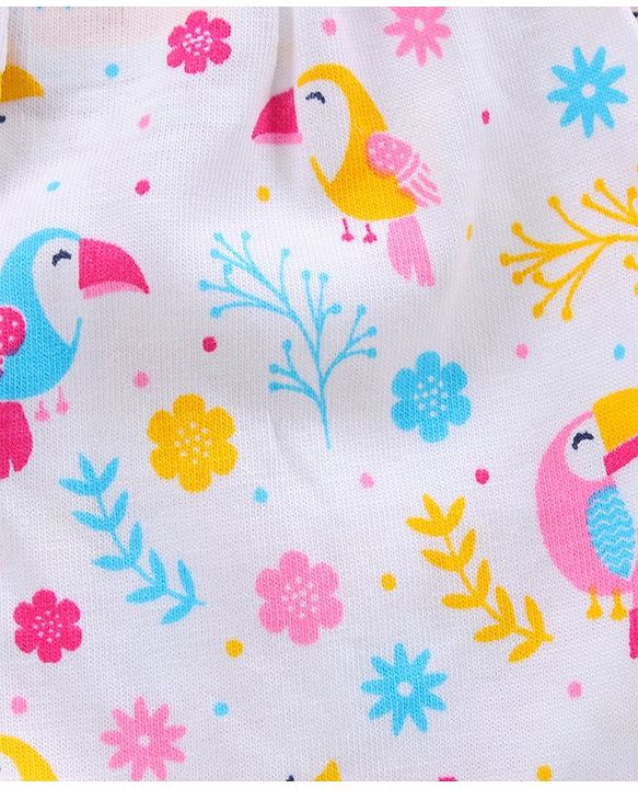 Babyhug Cotton Bloomers Printed Pack of 3- Multicolor