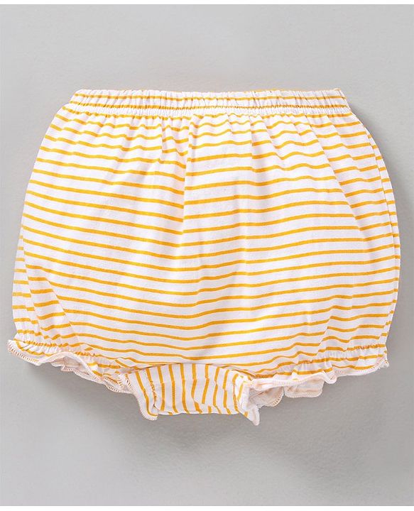 Babyhug Cotton Bloomers Stripes & Polka Dots Print Pack of 3 - Red White