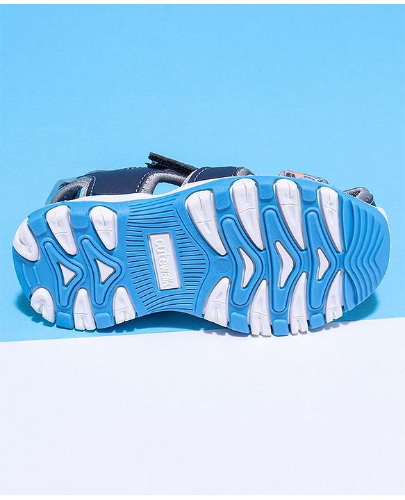 Cute Walk by Babyhug Sandals With Velcro Closure - Navy Blue