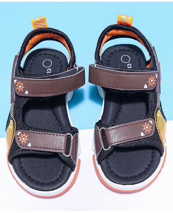 Cute Walk by Babyhug Sandals With Velcro Closure - Brown
