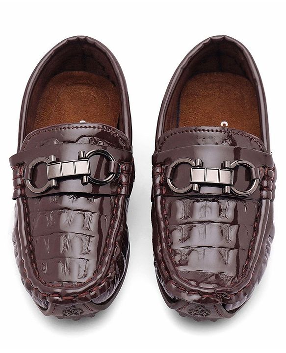 Cute Walk by Babyhug Formal Shoes - Coffee