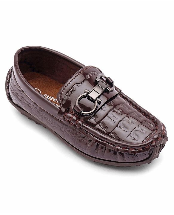 Cute Walk by Babyhug Formal Shoes - Coffee