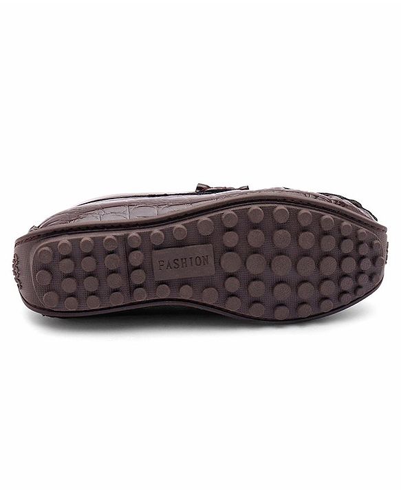 Cute Walk by Babyhug Formal Shoes - Coffee