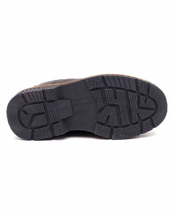 Cute Walk by Babyhug Slip On Formal Shoes Stitched Design - Grey