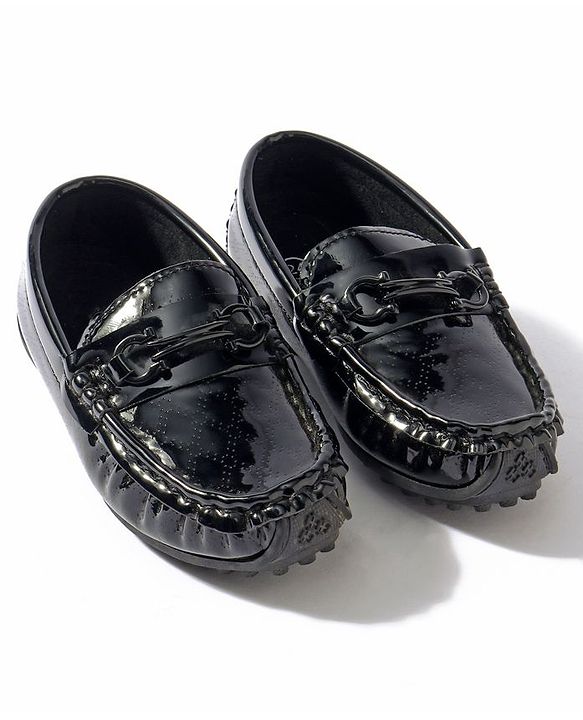 Cute Walk by Babyhug Slip On Party Wear Loafer Shoes - Dark Brown