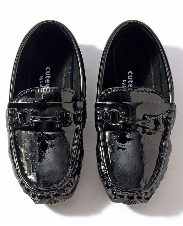Cute Walk by Babyhug Slip On Party Wear Loafer Shoes - Dark Brown