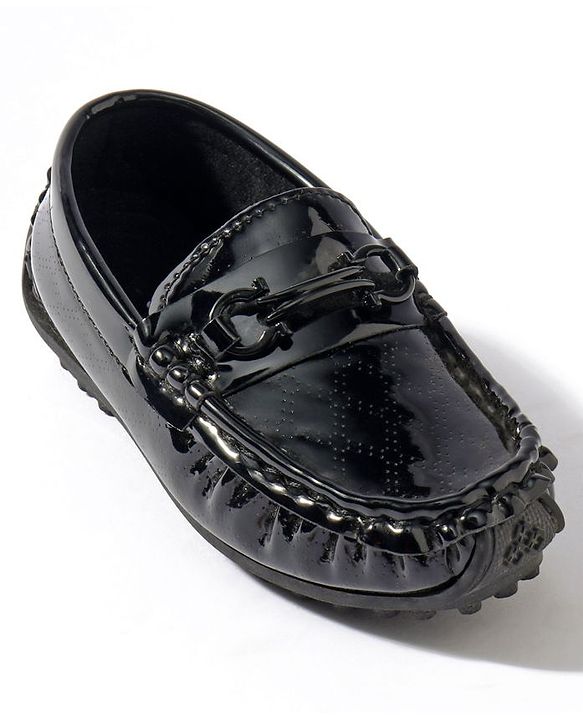 Cute Walk by Babyhug Slip On Party Wear Loafer Shoes - Dark Brown