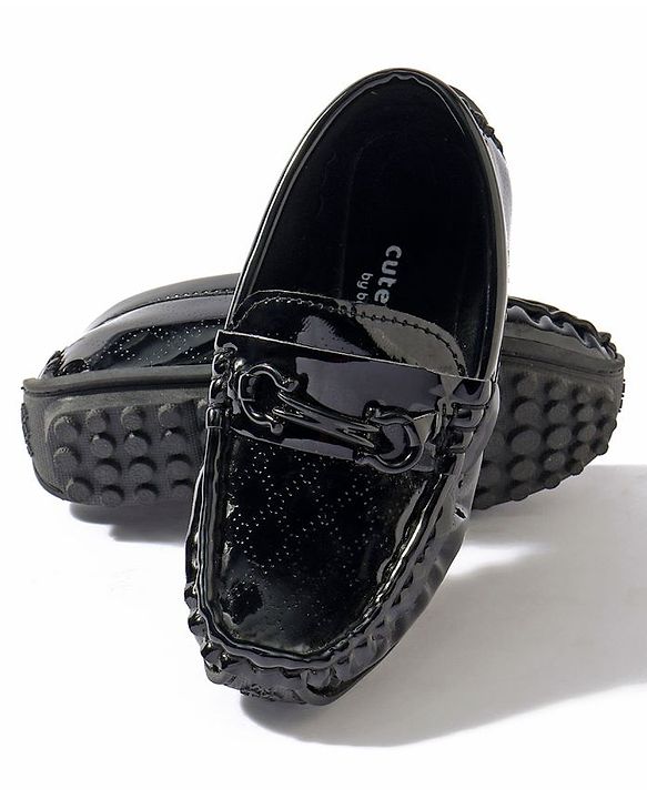 Cute Walk by Babyhug Slip On Party Wear Loafer Shoes - Dark Brown