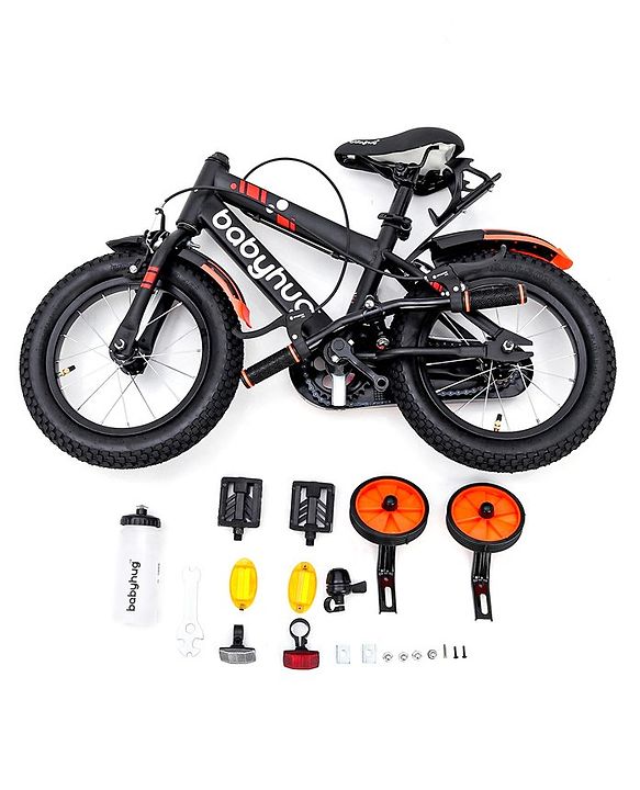 Babyhug Rapid Bicycle With Bell Red Black - 14 Inches