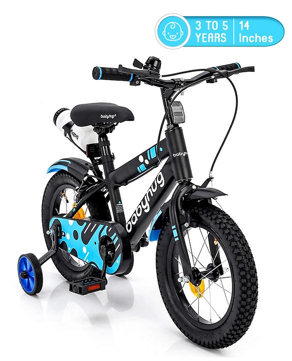 Babyhug Rapid Bicycle With Bell Red Black - 14 Inches