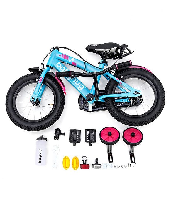 Babyhug Rapid Bicycle With Bell Red Black - 14 Inches