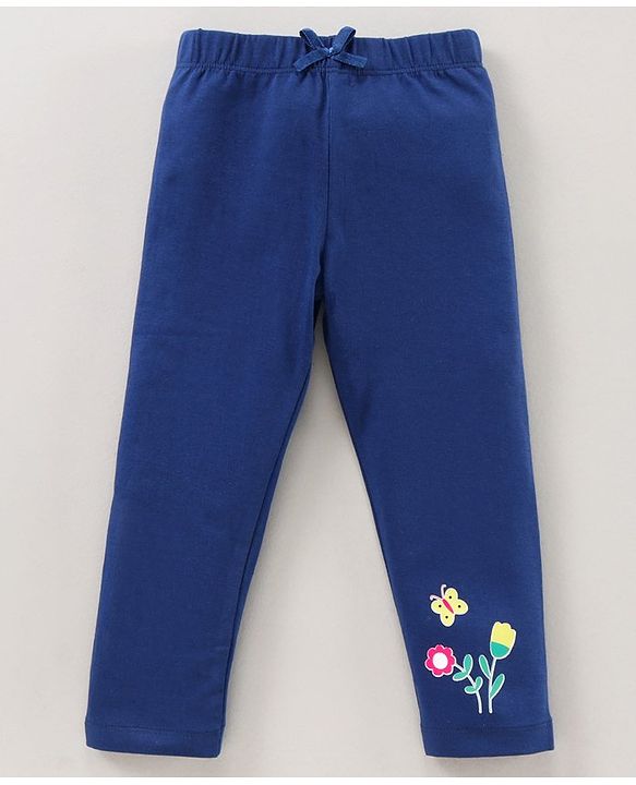 Babyhug Full Length All Over Print Leggings Pack of 2 - Multicolor