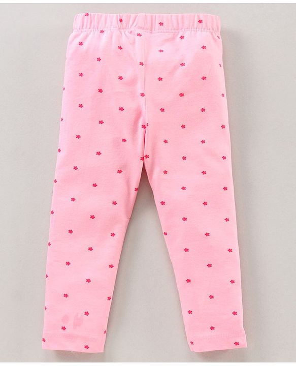 Babyhug Full Length All Over Print Leggings Pack of 2 - Multicolor